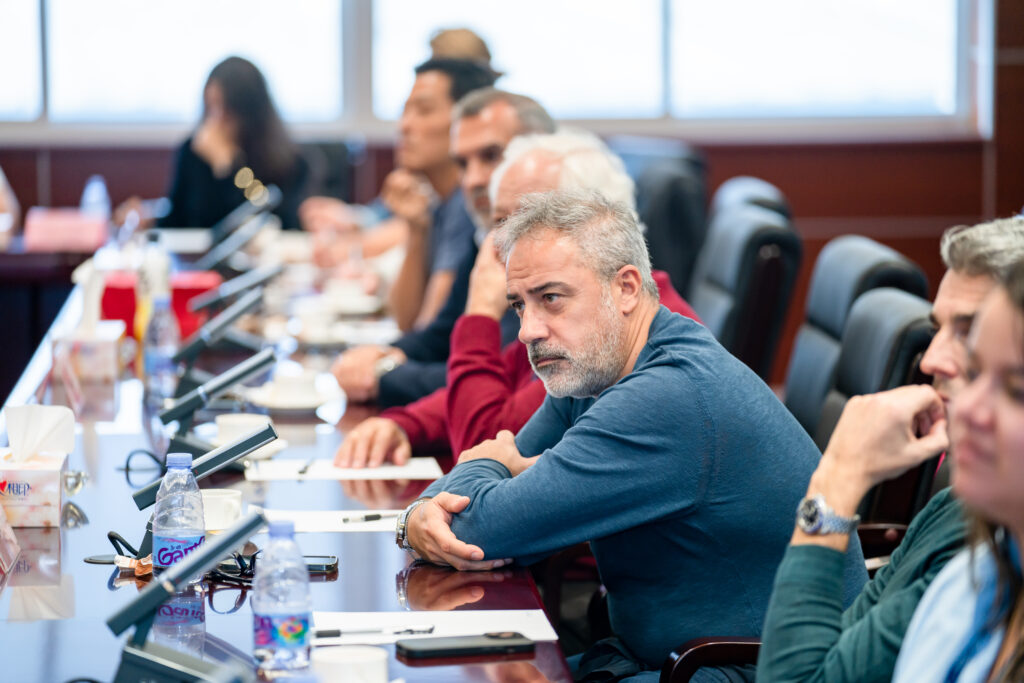 Giorgio Pompole, AGE Board Member in Fuyao headquarters in China