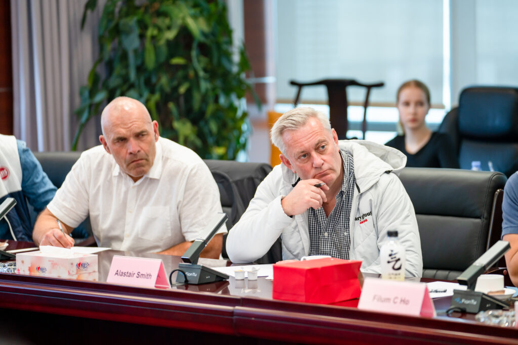 Alaistair (Cary Group) and Jan (Riis Biglass norway) AGE in Fuyao headquarters China